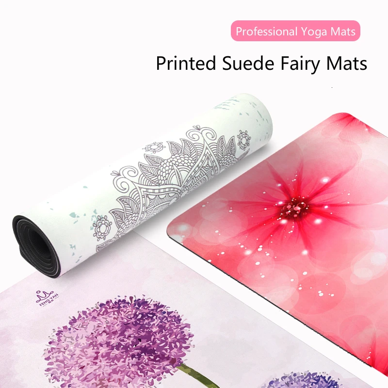 Увеличивающийся замшевый коврик из термополиуретана для йоги Женский Коврик