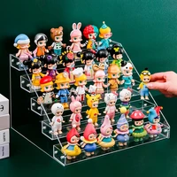 Doll Storage Rack Blind Box Clear Toy Display Cabinet Acrylic Pottery Storage Cabinet Figurine Display Stand Anime Figure Rack