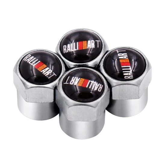 4 шт. колпак автомобильного колеса колпачки клапана для Ralliart логотип Mitsubishi Lancer ASX