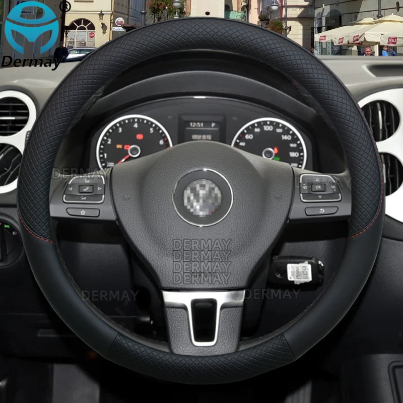 

Кожаная противоскользящая подставка бренда DERMAY 100% для VW Golf 4 MK4 Bora HS City Golf Town автомобильные аксессуары для интерьера