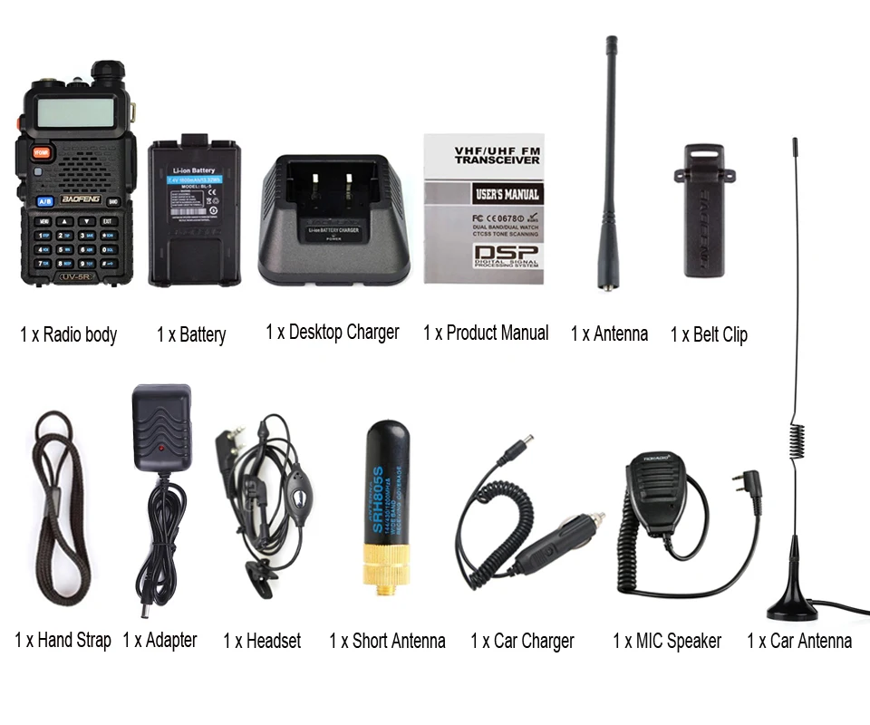 Baofeng рация UV-5R радиостанция 128CH УКВ двухстороннее радио СВ Портативный baofeng uv 5r радио для охоты uv5r Baofeng
