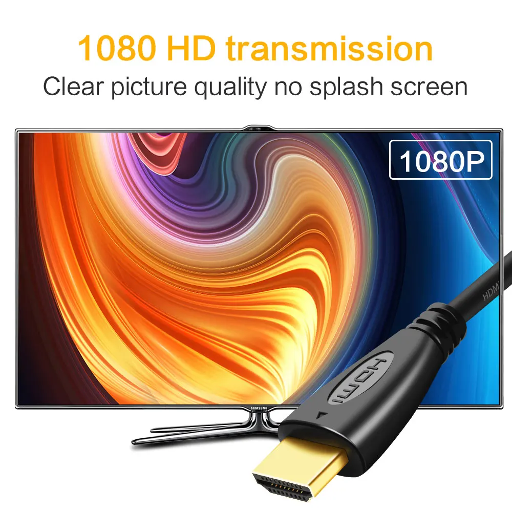 HDMI Cable Video Cables High Speed HDMI to HDMI Cable 1080P 3D Gold Plated For HDTV XBOX PS4 PS5 Splitter Switcher 1m 3m 10m 20m