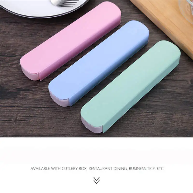Высокое качество 4 шт. Портативный палочки вилка ложка Ножи столовый набор в