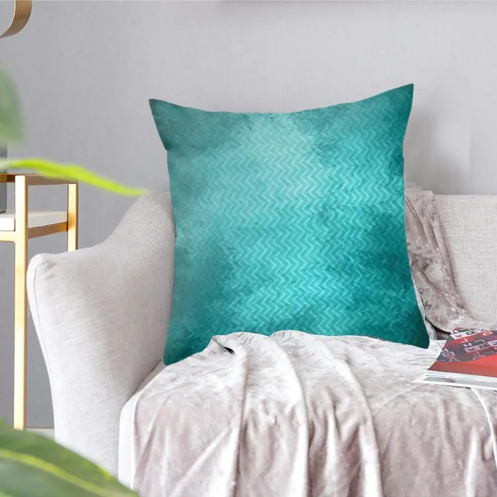 

Морская двухсторонняя наволочка из персиковой кожи 45*45, домашняя наволочка, поясная Автомобильная подушка, украшение синего цвета для дива...