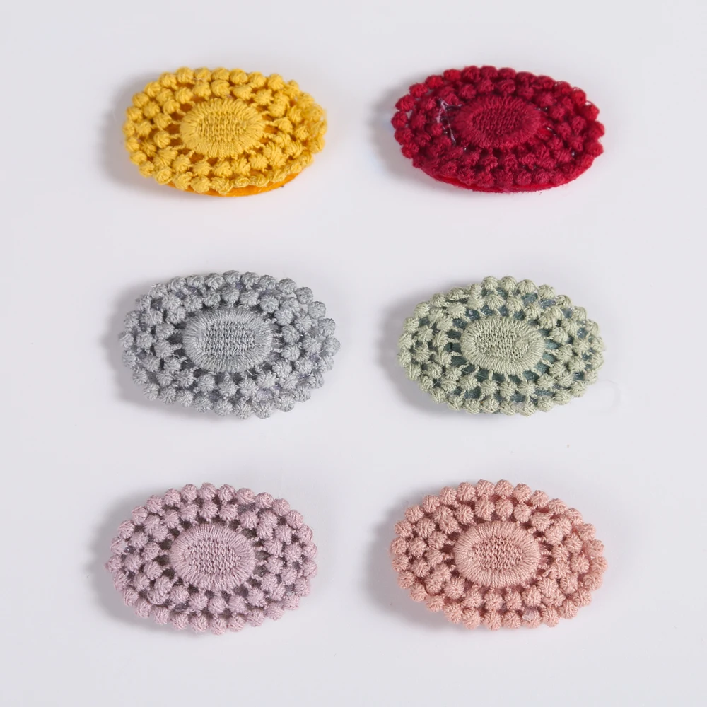 

6pcs/lot Vintage Knit BB Barrettes Baby Hair Clips Set Women Hairpins Baby Girl Headwear Wearve Kids Girls Hair Accessories