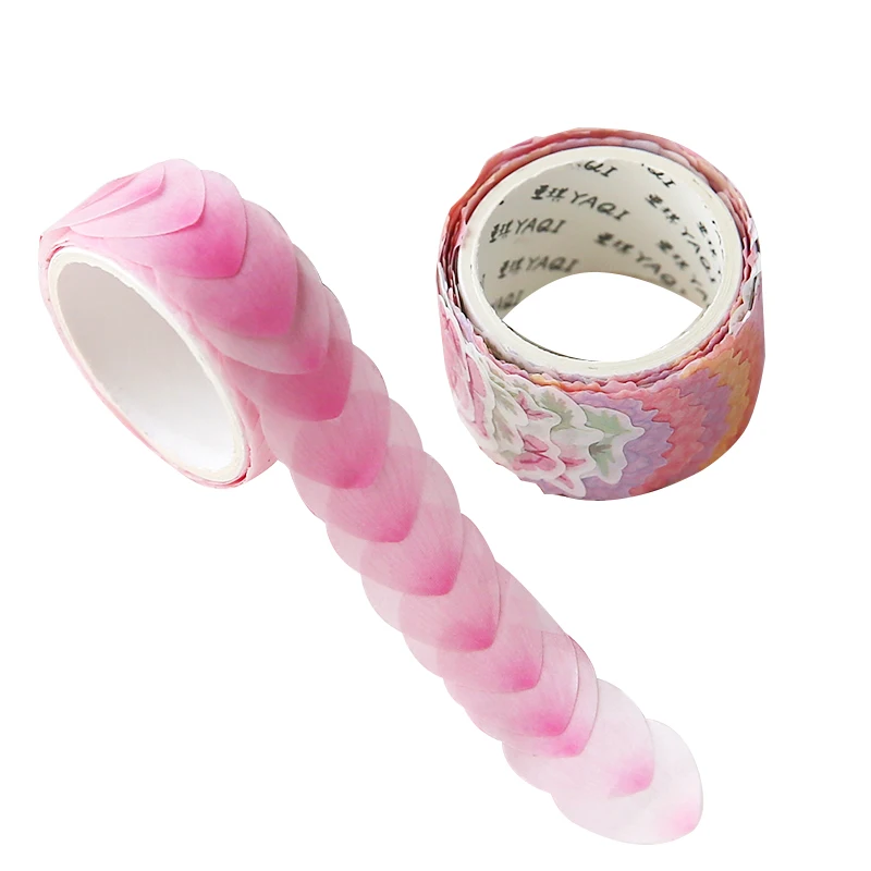 

200PCS/Roll Flower Petals Washi Tape DIY Scrapbooking Diary Paper Stickers Supplies Masking Tape