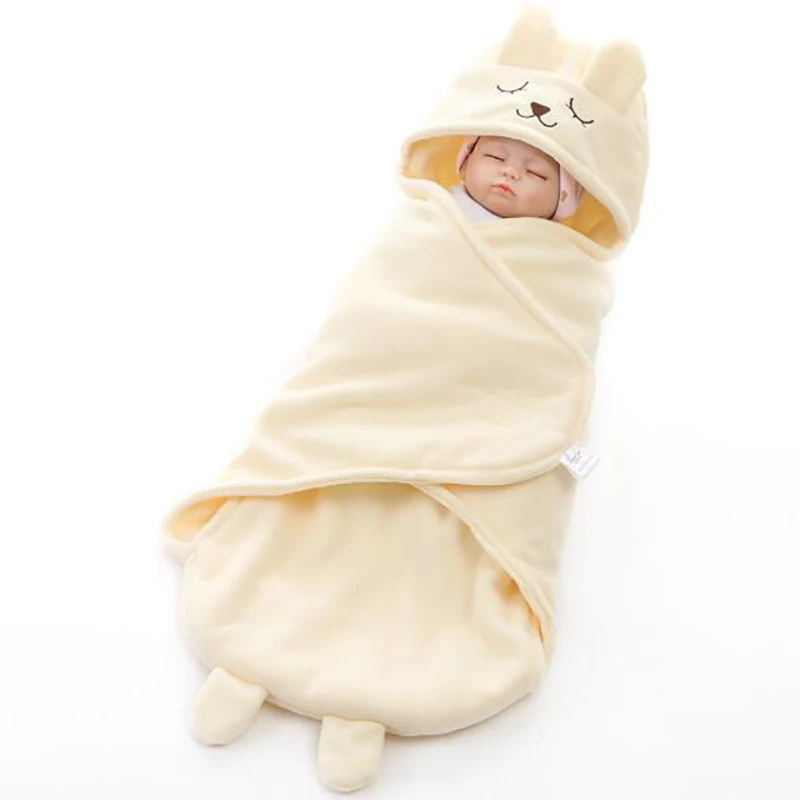 Зимнее теплое Пеленальное Одеяло для новорожденных детский спальный мешок