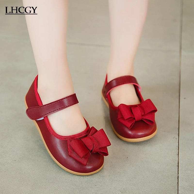 Сандалии для девочек 1 3 лет Нескользящие из ткани на плоской подошве с бантиком