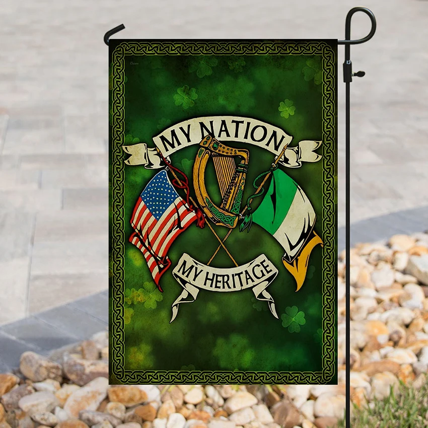 

Флаг ирландской нации «Моя нация», прочный материал, украшение для дома, настенное уличное украшение для сада, двора, Внешнее украшение
