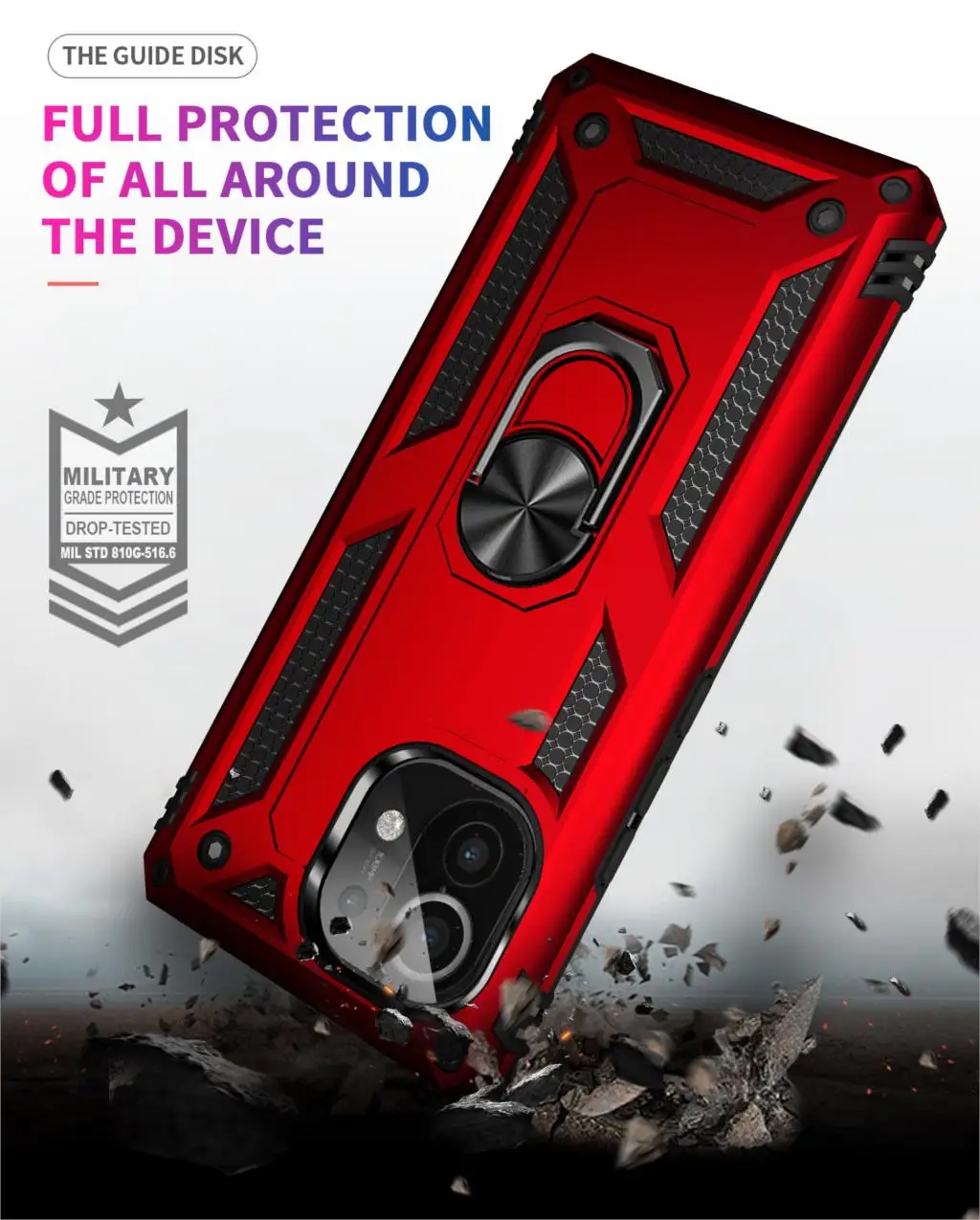 

For Xiaomi 11 POCO F3 X3 Pro NFC Redmi Note 10 9S 9T 8 Pro Max 9A Case Armor Shockproof Cover for Mi 11 10 Ultra 9 10T Lite Case