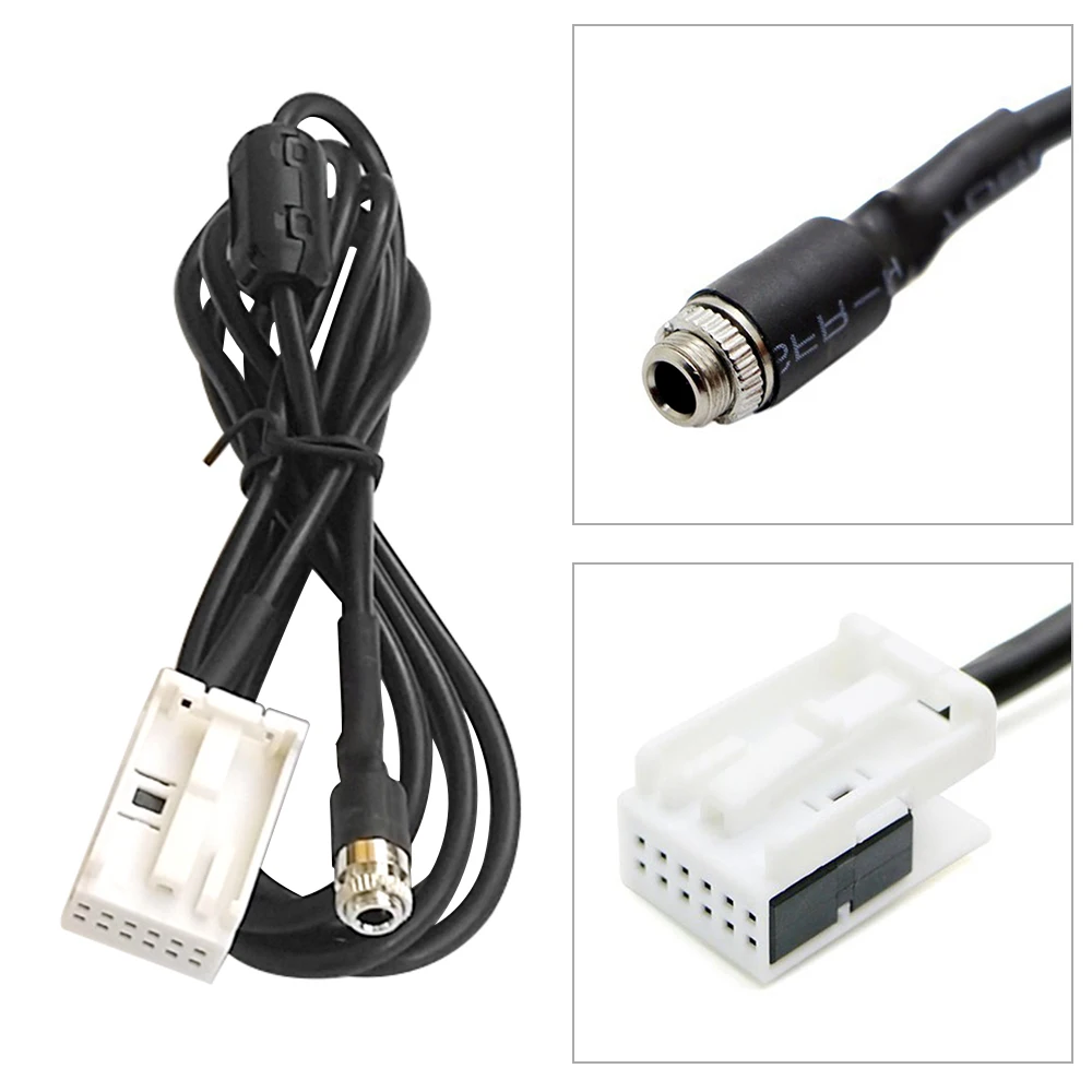 Автомобильный аудио кабель AUX экранированный провод гнездовой разъем замена для