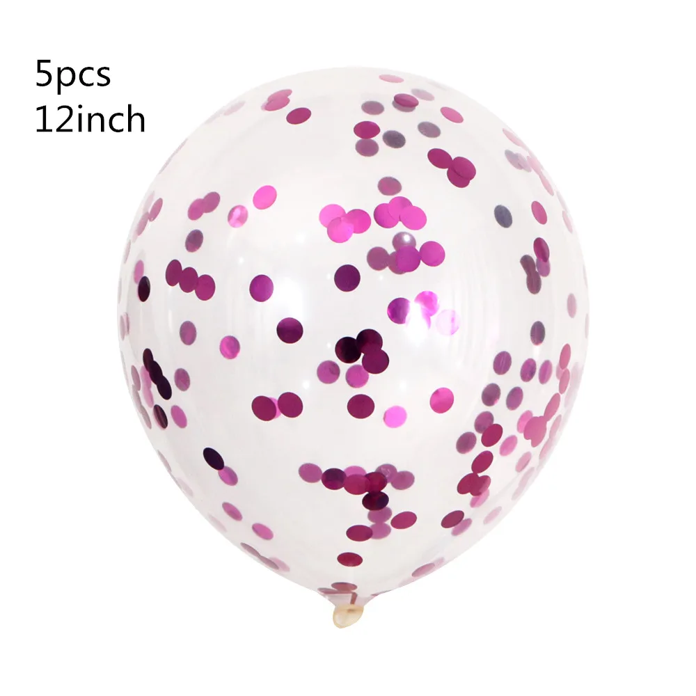 5pcs Green Balloons Confetti balloons Set Chrome ballon Birthday deco Party Wedding Decoration Wedding Anniversary globals Metallic - Цвет: 5pcs
