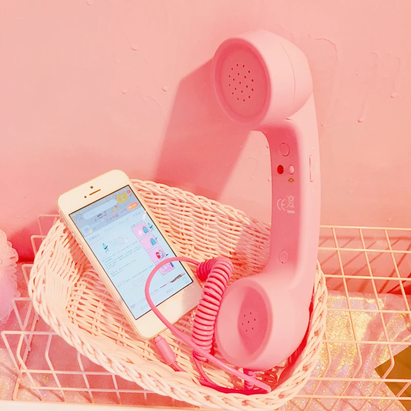 Новое поступление ретро 3 5 мм телефонная трубка мини микрофон динамик телефонный