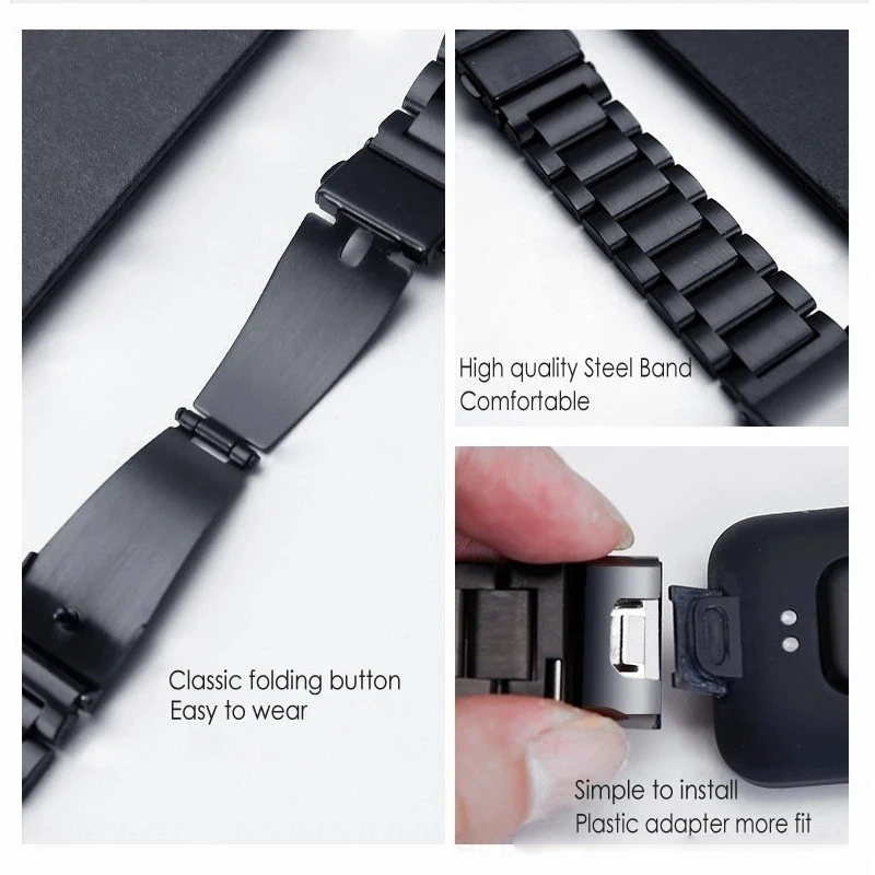 Stainless Steel Bracelet For Xiaomi mi Watch Lite Strap Metal Watchband For Xiaomi Mi Watch Lite Smartwatch Correa Wrist Bands