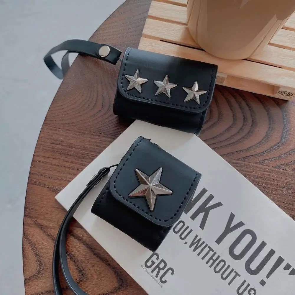 Для airpods Pro Luuxry футболка с длинным бренда металлическими заклепками украшенными