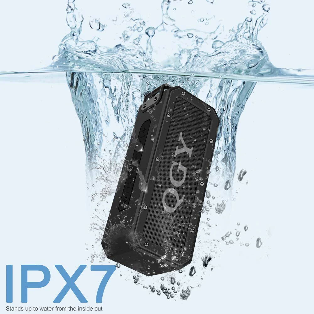 QGY X3 40W Portable Wireless Speaker Bluetooth Soundbar Subwoofer with Deep Bass TWS Type-C IPX7 Waterproof 8-15 Hours