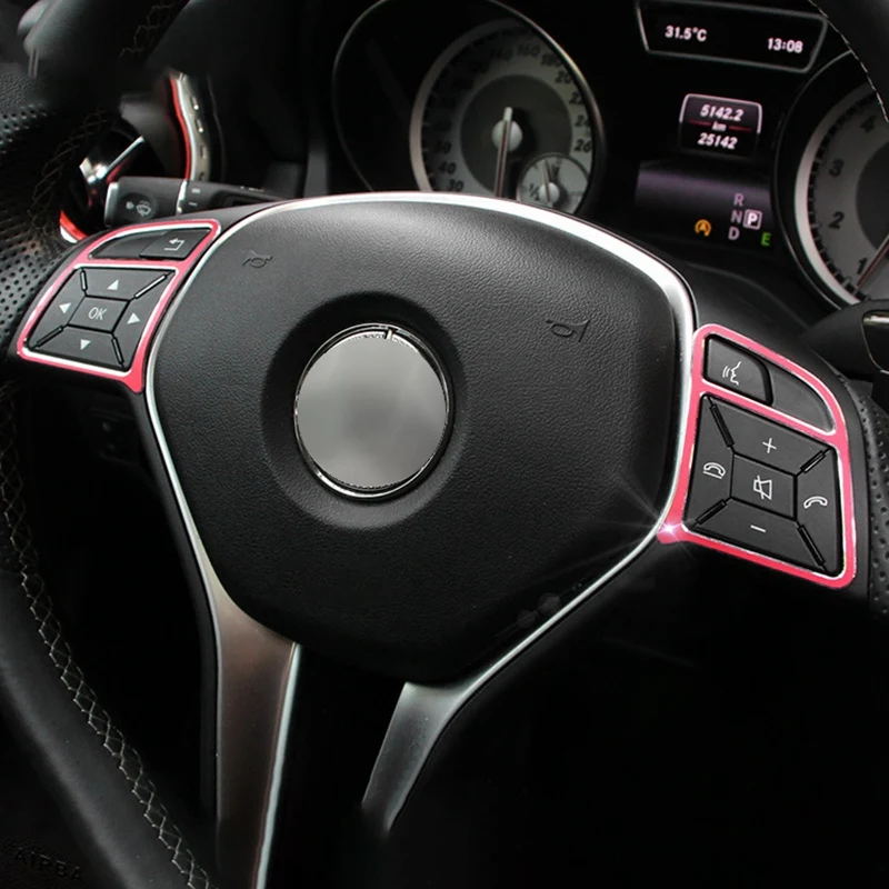 Suitable for Mercedes-Benz E-Class Steering Wheel Decorative Ring GLK GLA Cla Interior Modification | Автомобили и мотоциклы