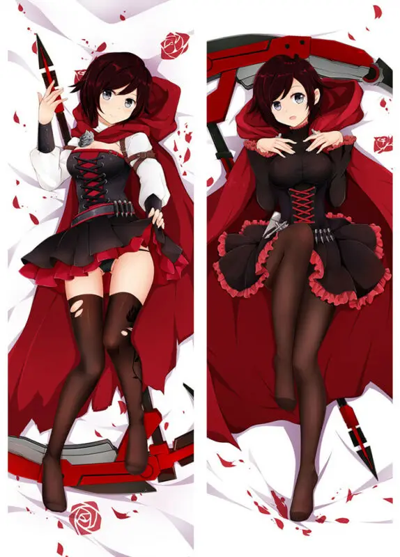 

Original RWBY-Ruby Anime Dakimakura Hug Body Pillow CaseCover150X50CM Pillowcase Cosplay DIY Custom Cushion