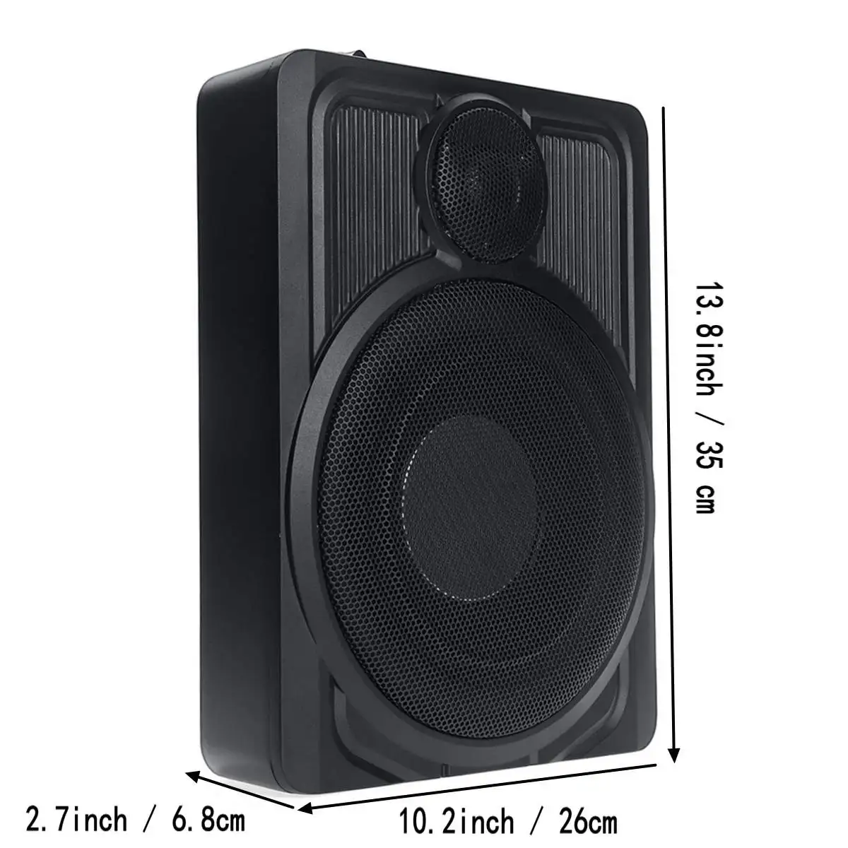 

800W Car Powered Speaker Subwoofer Amplifier HIFI Amp Slim Under-Seat Super Bass Car Subwoofer Speaker 12V Audio Processor