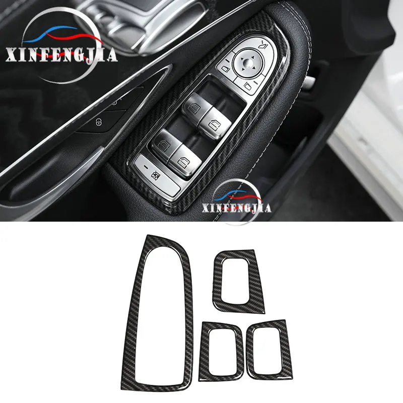 

Для Mercedes-Benz C GLC Class X253 W205 15-20 цветная панель из углеродного волокна на дверь и окно