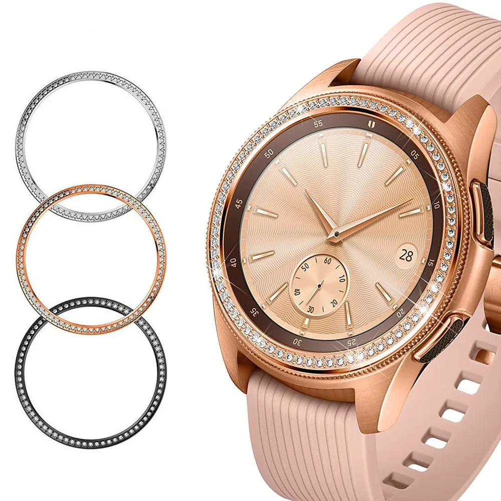 Блестящий ободок для Samsung Galaxy Watch 42 мм/46 мм чехол Gear S3 Frontier/Classic/S2/Sport клейкий