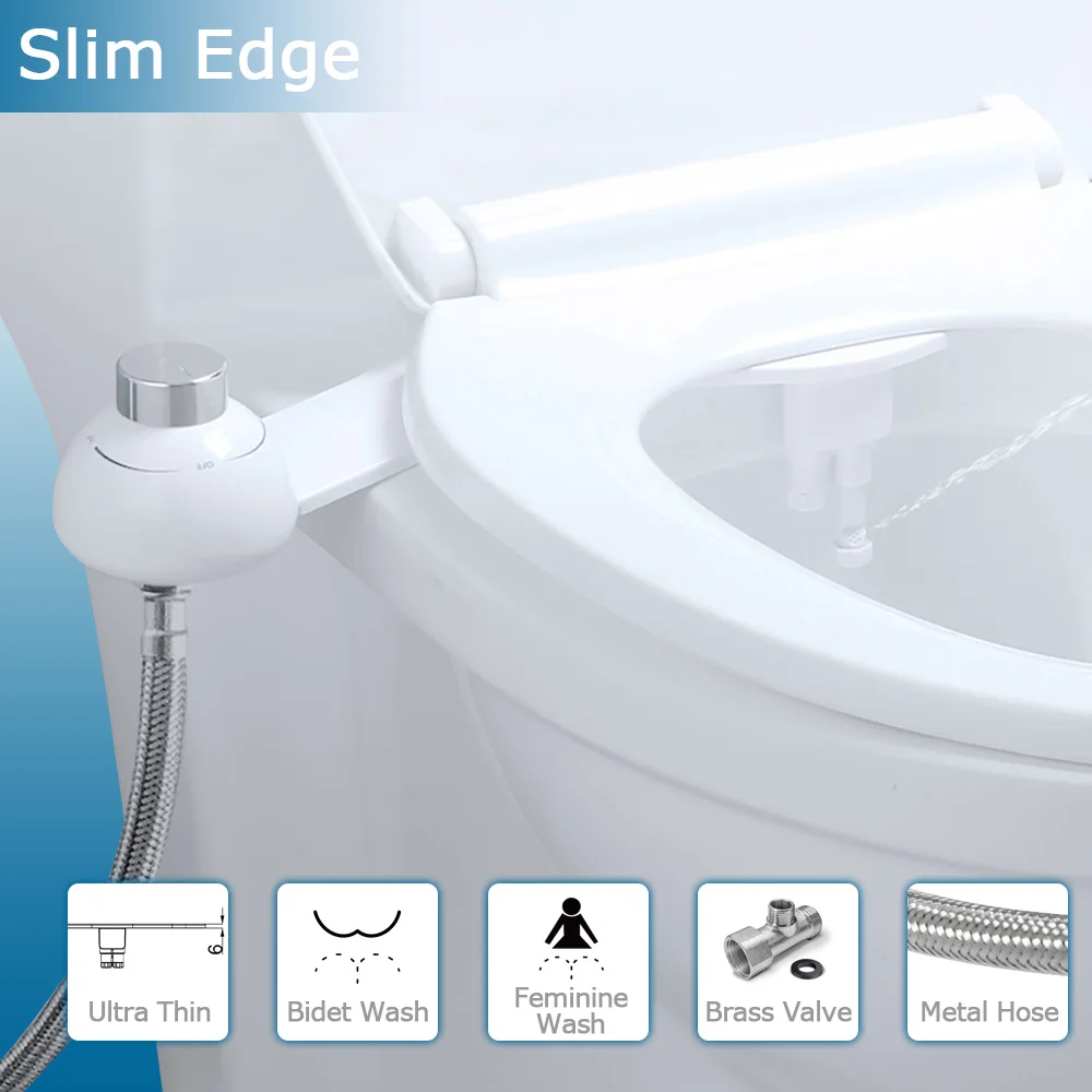 Ультратонкое биде Atalawa AW521 неэлектрическое крепление для унитаза с двумя