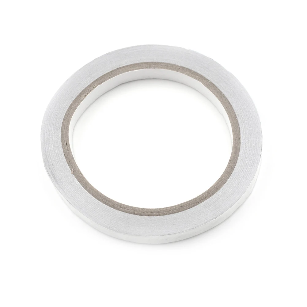 

20m Adhesive Tape 10mm Aluminium Foil Adhesive Sealing Duct Tape Heat Resist High Temperature Resistant Foil Single Side