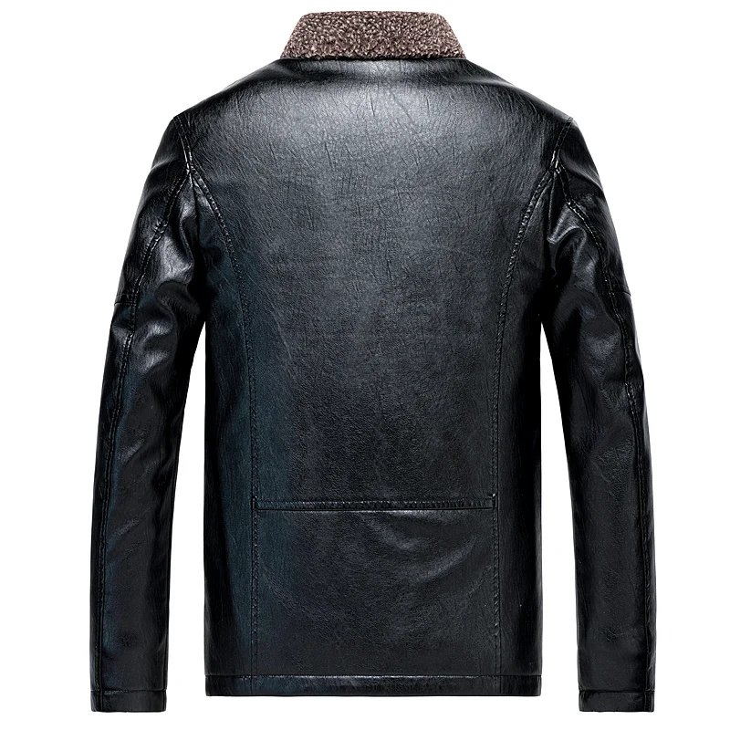 FGKKS мужские повседневные кожаные куртки пальто Осень-зима Мужская искусственная