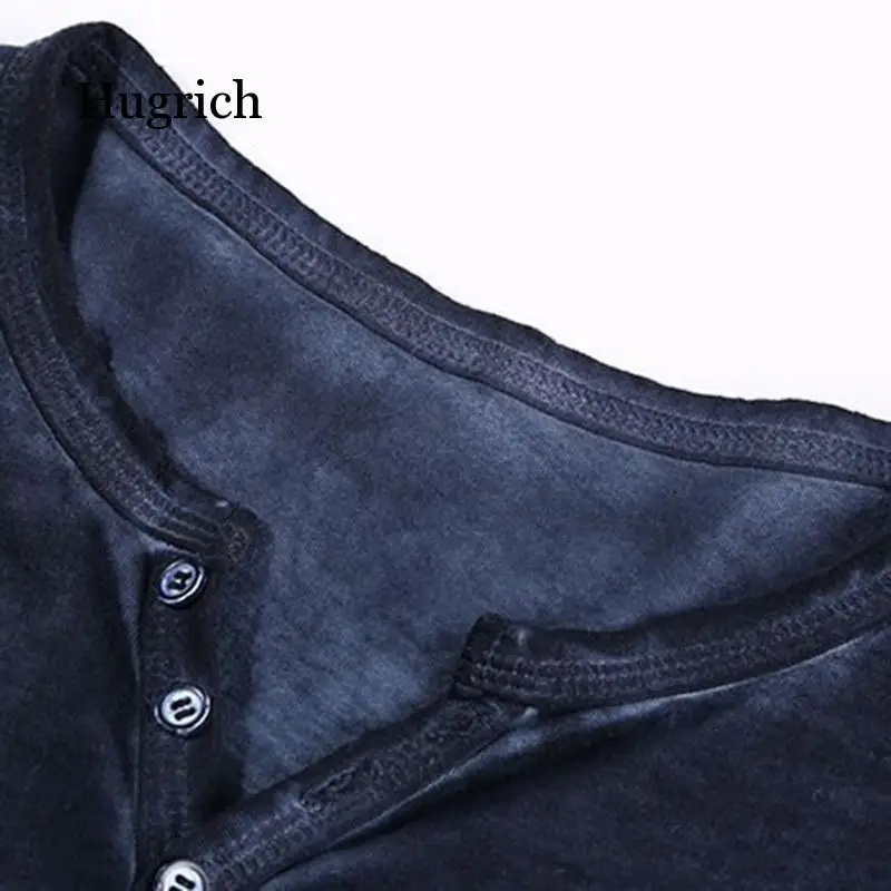 

2021 Men Tee Shirt V-neck Long Sleeve Tee&Tops Stylish Slim Buttons T-shirt Autumn Casual Solid Male Clothing Plus Size 5XL