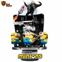 beast kingdom dream featured despicable me minions steal the moon decoration gift figure collection garage kit toy