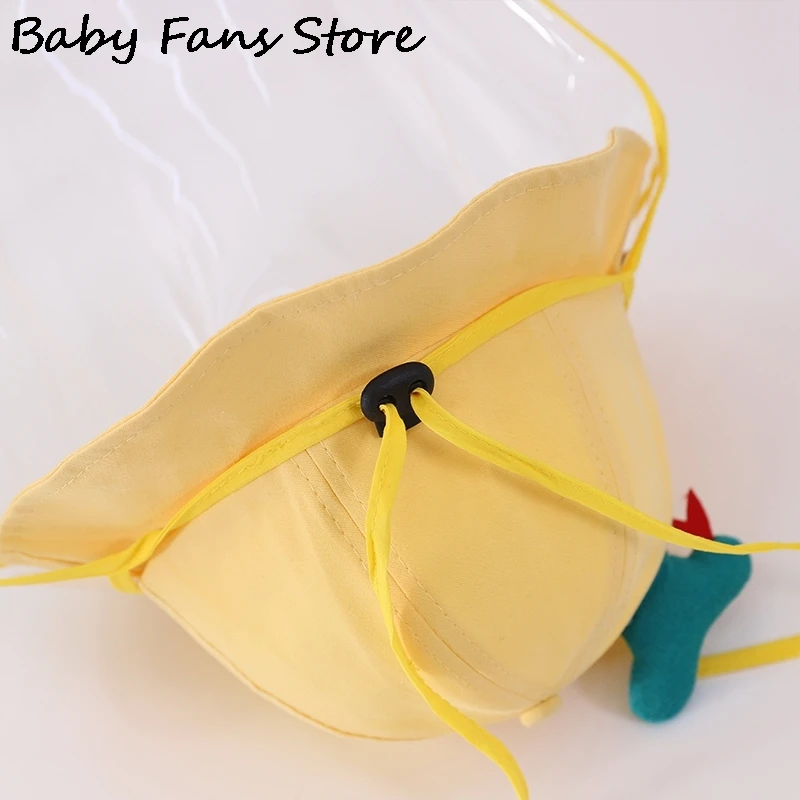 Cute Duck Anti-Fog Baby Protection Hat Anti-Droplet Transparent Summer Mask Children Kids Breathable UV Hats Shield | Детская одежда и