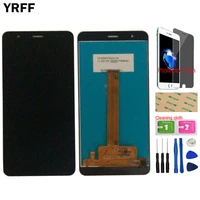 mobile phone lcd display for fly cirrus 9 fs553 lcd display touch screen digitizer assembly parts fs 553 tools protector film