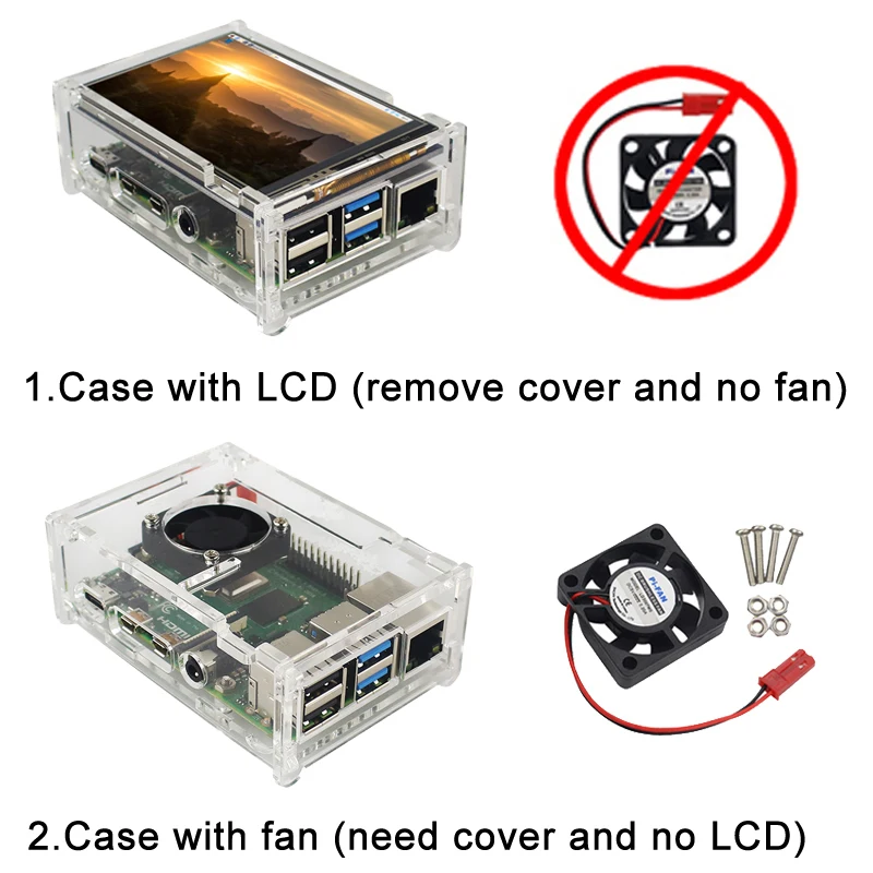 Raspberry Pi 4 Дисплей 3 5 дюймов TFT сенсорный экран Экран 480*320 ЖК-дисплей + акриловый
