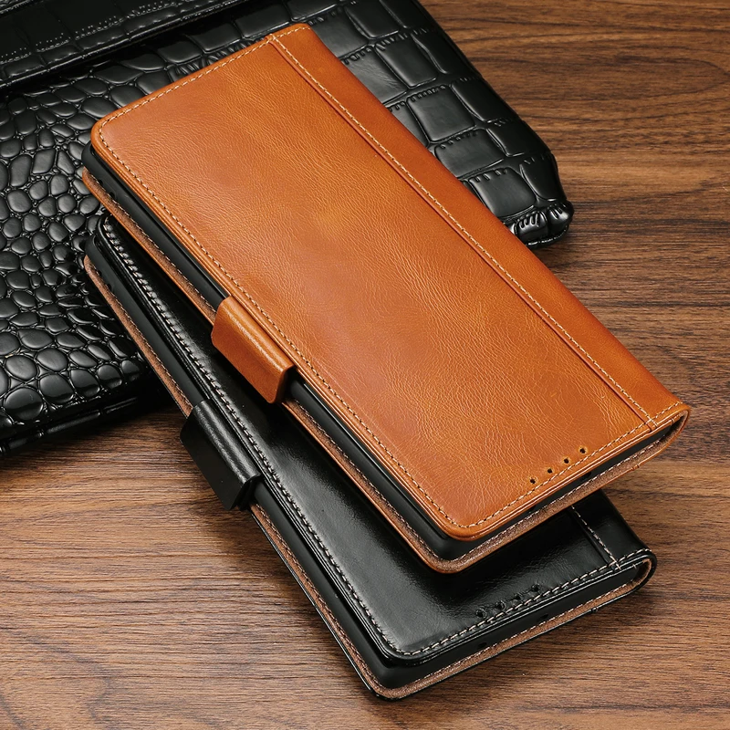 Для samsung Galaxy Note10 флип-кейс из натуральной кожи деловой бумажник oil Wax Подставка Крышка смартфона для samsung Note10 Plus