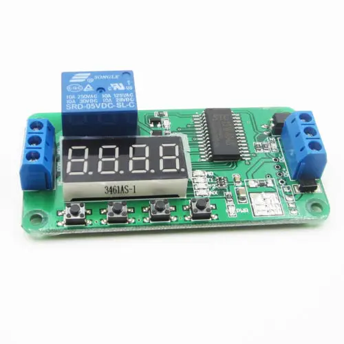 1 шт. 5 в постоянного тока многофункциональный само замок реле таймер цикла plc модуль переключатель времени