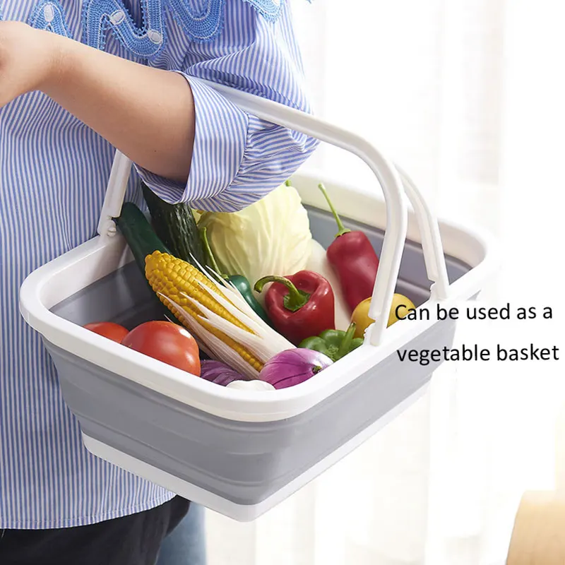 Бытовая Многофункциональная портативная складная корзина практичная для