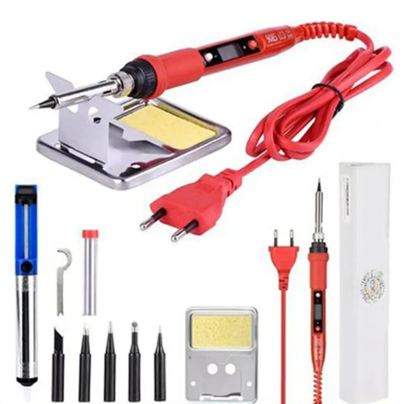 

LCD Electric Soldering Iron Electronic Maintenance Welding Solder Accessories 360 Degree Bending and without Cracking