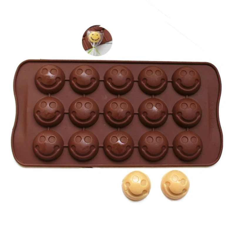 

15 Cavity Silicone Chocolate Mold Candy Cookies Cake Dessert Baking Mould DIY Smile Shape Molds Kitchen Accessories Cake Tools