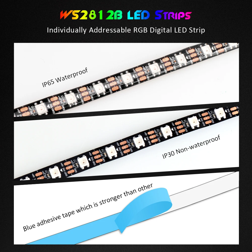Светодиодная лента WS2812b с RGB подсветкой симфонический контроллер для ПК чехол
