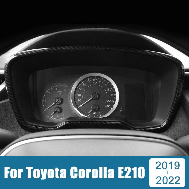 

For Toyota Corolla 2019 2020 2021 2022 E210 12th Stainless Dashboard Garnish Frame Cover Trim Sticker Car Styling Accessories