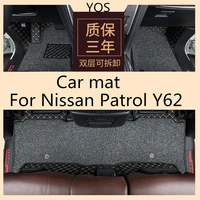car mat wire ring surrounded by modified five seat seven seat double detachable for nissan patrol y62