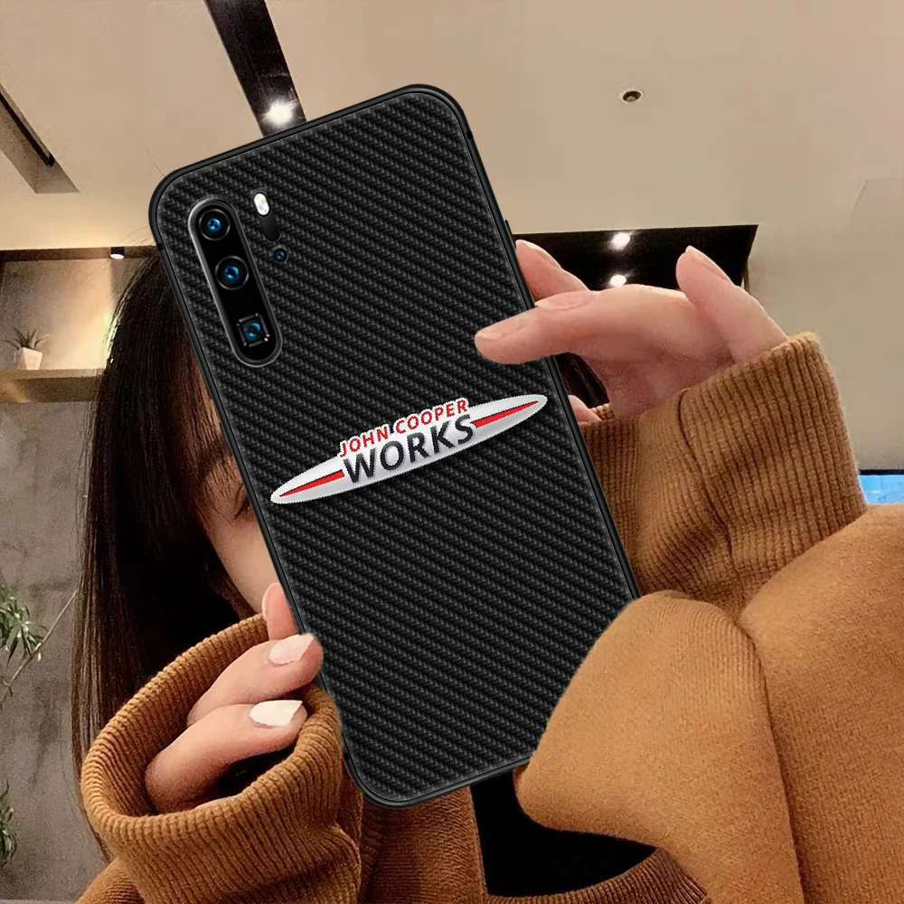 

Mini Cooper Sport Car Phone Case For Huawei P Mate Smart 10 20 30 40 Lite Z 2019 Pro black Back Trend Hoesjes Pretty Cell