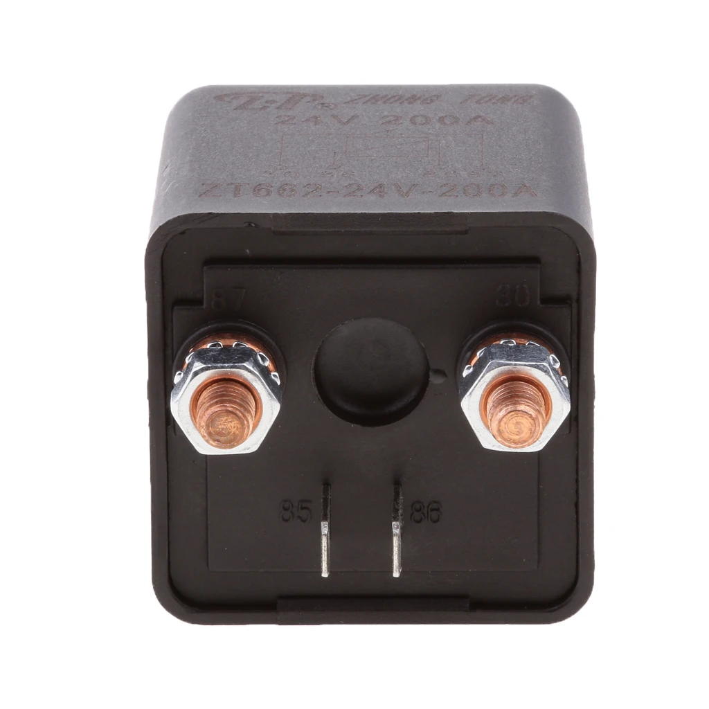 

Car Truck Boat Switch 24V 200A SPST 4pin Relay Heavy Duty With Bracket