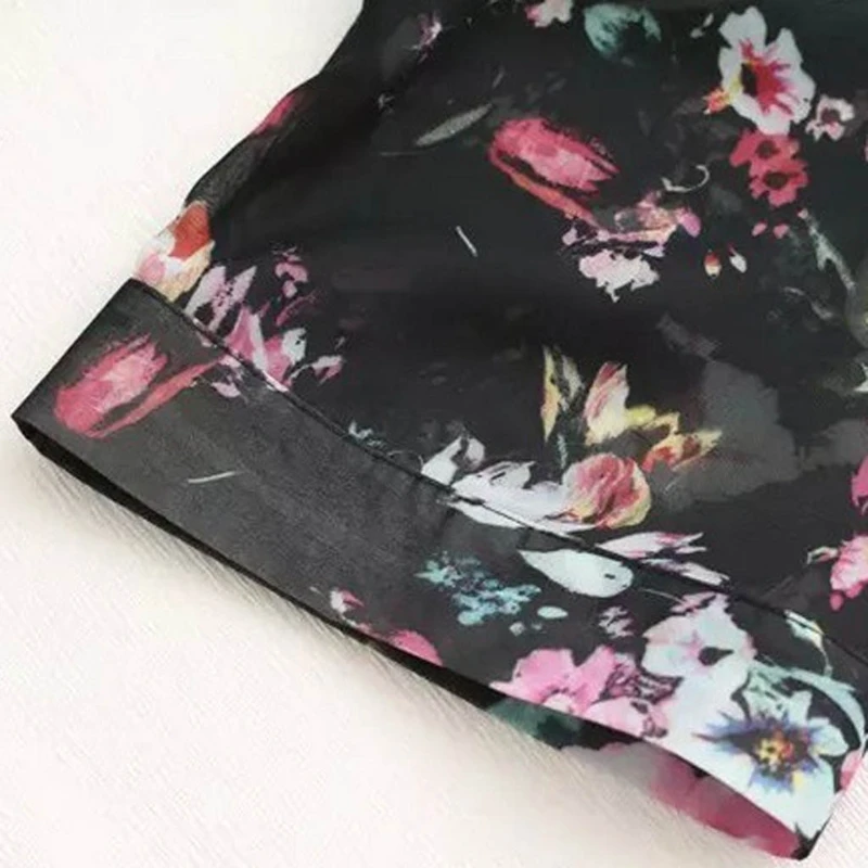 

C5AF Boho Vintage Women Floral Loose Shawl Kimono Cardigan Chiffon Coat Cover Up Tops