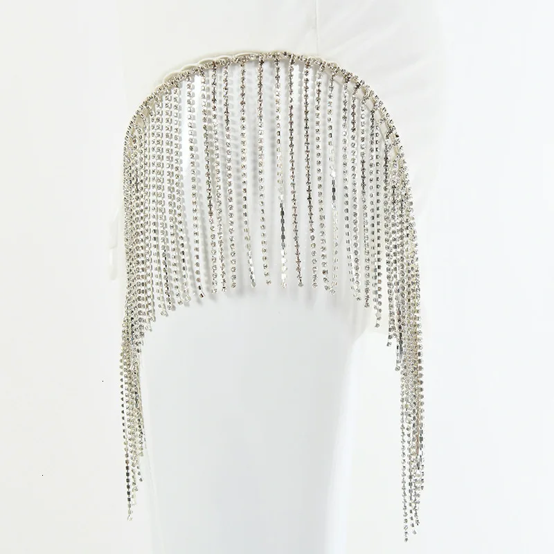 

Sexy Tassel Dionds Party Dress Women Spaghetti Straps Backless Split Bodycon Dresses For Women Elegant Summer Dress