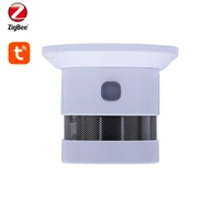 tuya zigbee smoke fire alarm detector photoeletric smoke sensor for kitchen 2 4ghz high sensitivity built in lithium battery