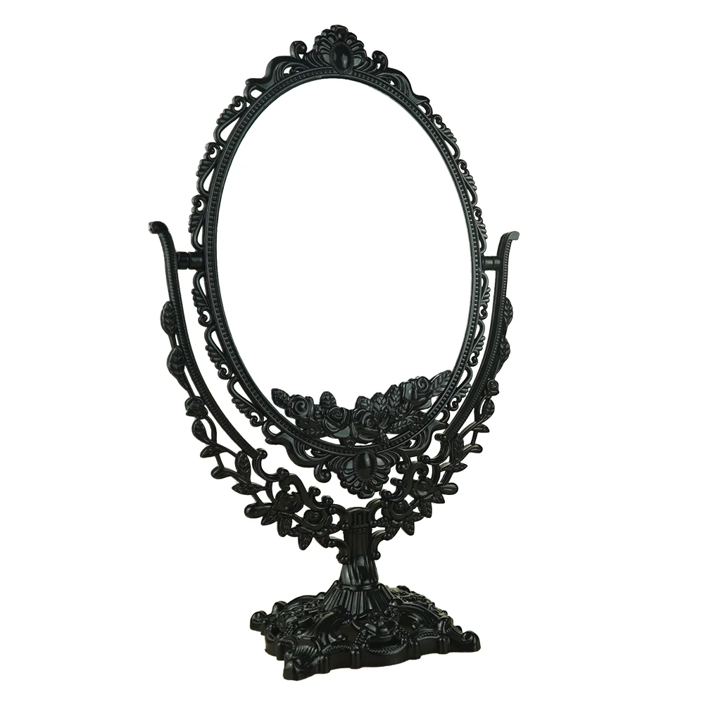 

Зеркало для макияжа Cutelife в скандинавском стиле, серебристое пластиковое винтажное декоративное зеркало, зеркало для спальни, настольное не...