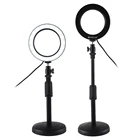 Кольцевой светодиодный светильник для фотосъемки, со штативом, для камеры