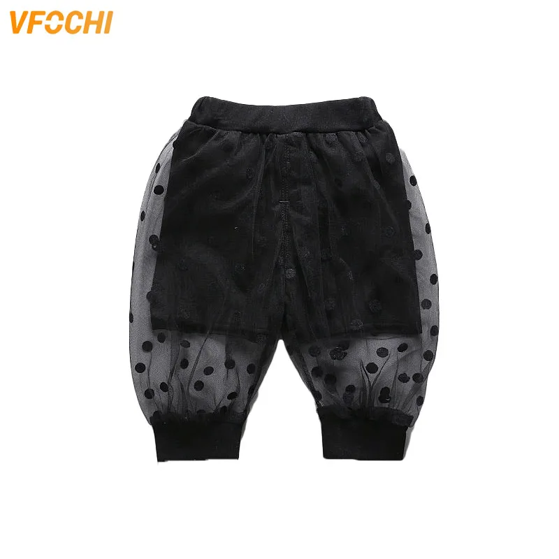VFOCHI 2021 New Girls Pants Dot Summber Anti-mosquito Stretch Waist Kids Children Trousers Thin Baby | Детская одежда и обувь