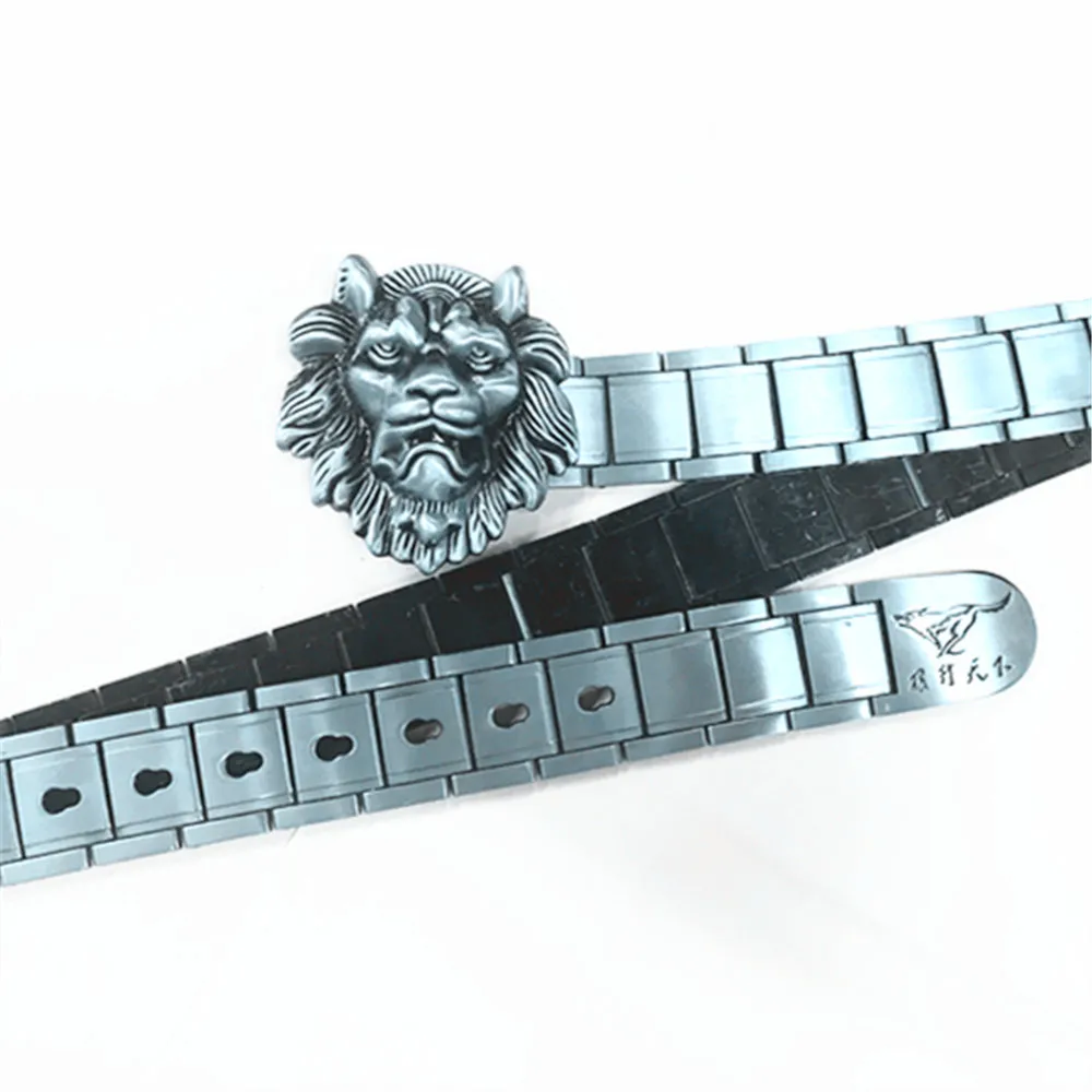 

New Youth Self-defense Alloy Belt Buckle Wang Shishang Belt of Wild Lion